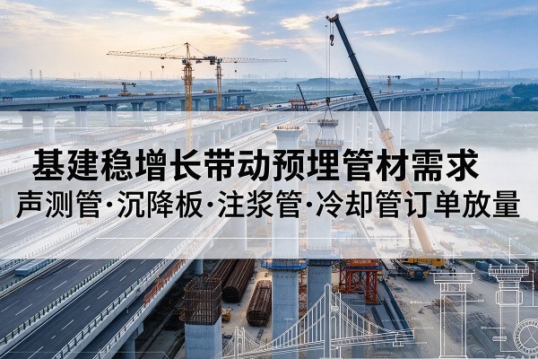 霍州基建稳增长带动预埋监测管材需求，声测管、沉降板、注浆管订单持续放量