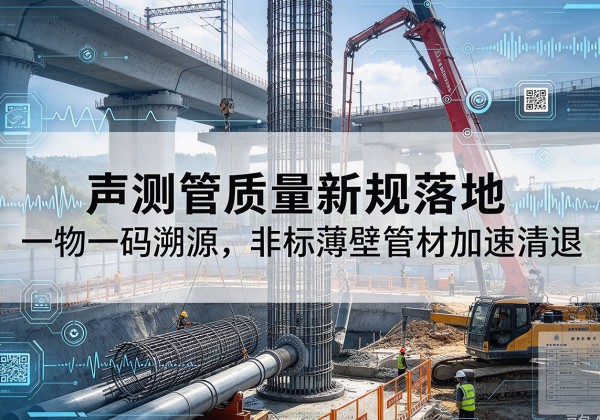 霍州声测管质量新规落地，一物一码溯源，非标薄壁管材加速清退